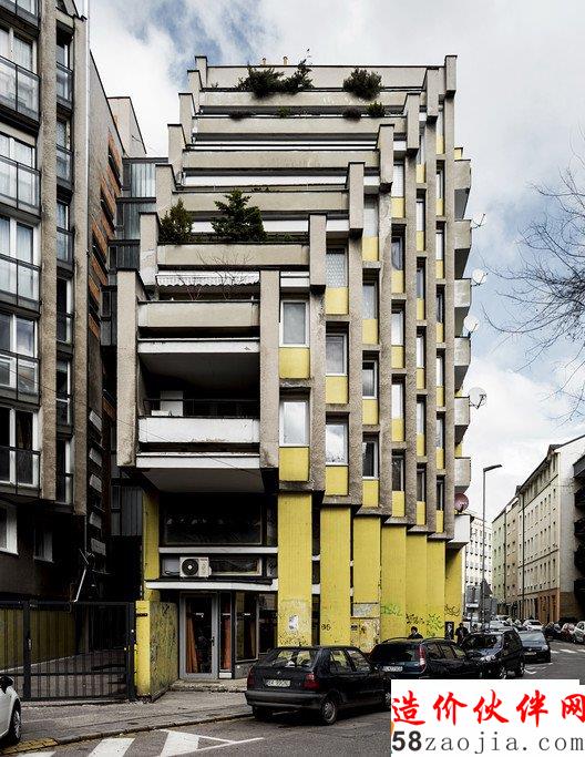 Residential building, by architects tefan Svetko and Julin Hauskrecht, 1968-1974. Bratislava, Slovakia. Image  Stefano Perego